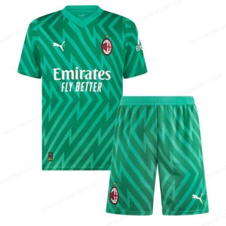 Camiseta AC Milan Goalkeeper Niños Kit de Fútbol 23/24 Replica