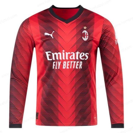 Camiseta AC Milan Long Sleeve Camisa de fútbol 23/24 1a Replica