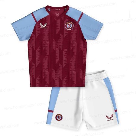 Camiseta Aston Villa Niños Kit de Fútbol 23/24 1a Replica