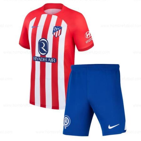 Camiseta Atletico Madrid Niños Kit de Fútbol 23/24 1a Replica