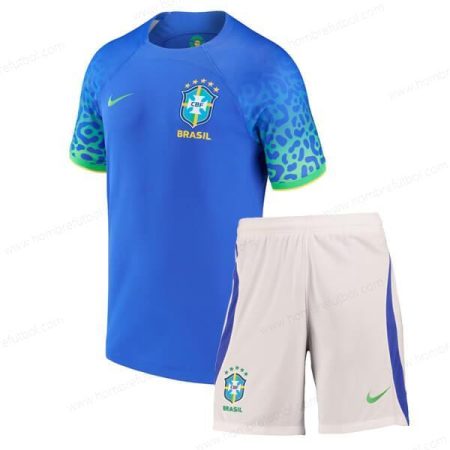 Camiseta Brasil Niños Kit de Fútbol 2022 2a Replica