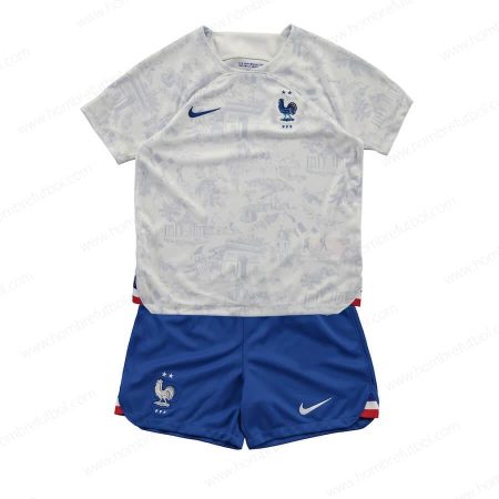 Camiseta Francia Niños Kit de Fútbol 2022 2a Replica