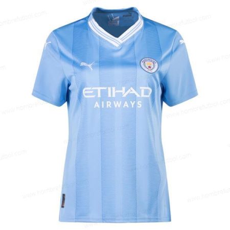 Camiseta Manchester City Mujer Camisa de fútbol 23/24 1a Replica