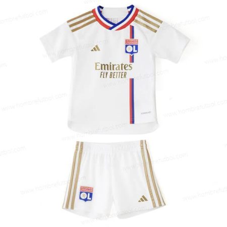 Camiseta Olympique Lyon Niños Kit de Fútbol 23/24 1a Replica