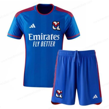 Camiseta Olympique Lyon Niños Kit de Fútbol 23/24 2a Replica