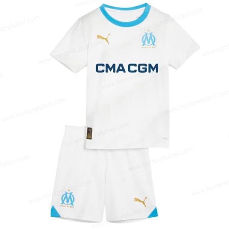 Camiseta Olympique Marseille Niños Kit de Fútbol 23/24 1a Replica
