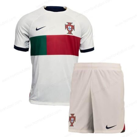 Camiseta Portugal Niños Kit de Fútbol 2022 2a Replica